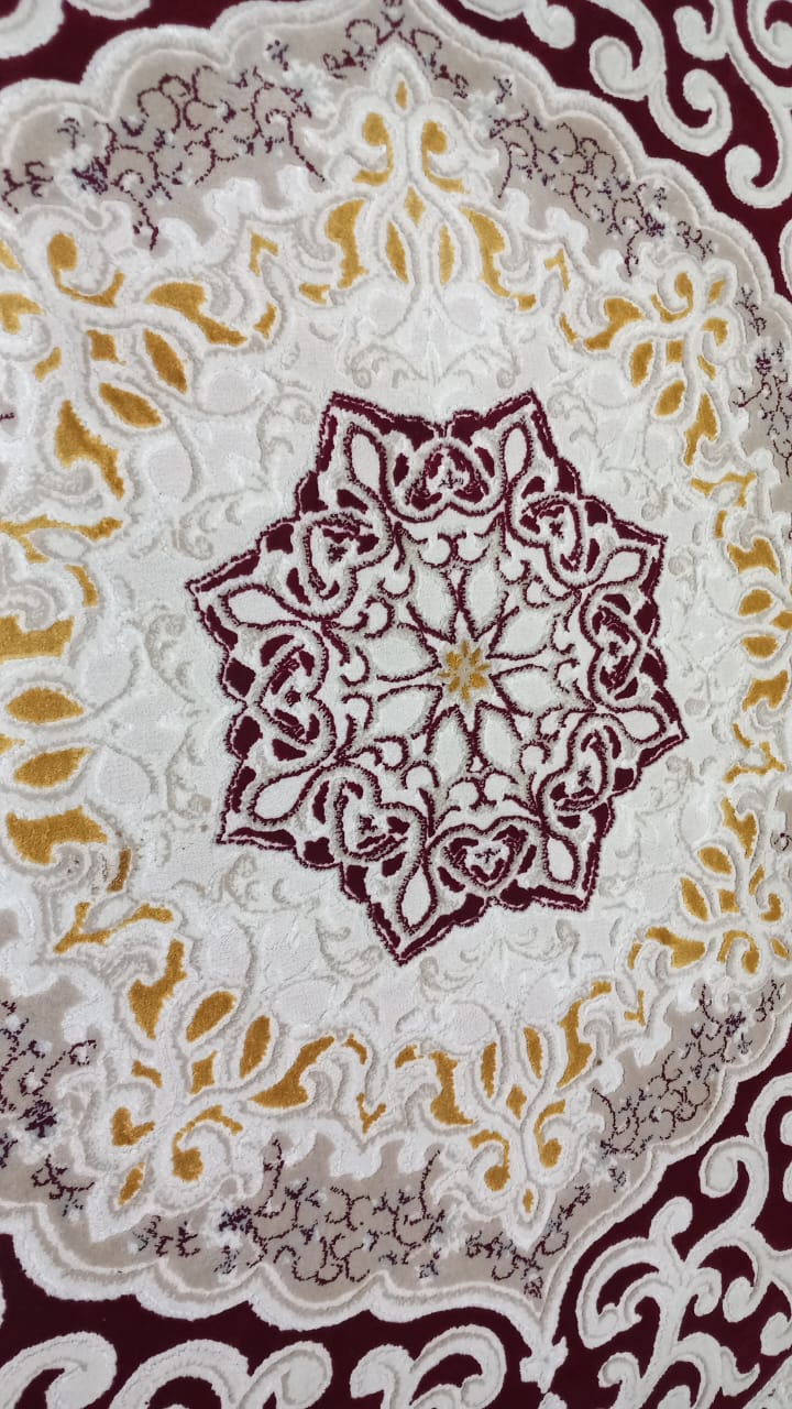 Antique-Style Turkish Chinoiserie Round Rug (Pre-owned) Like New