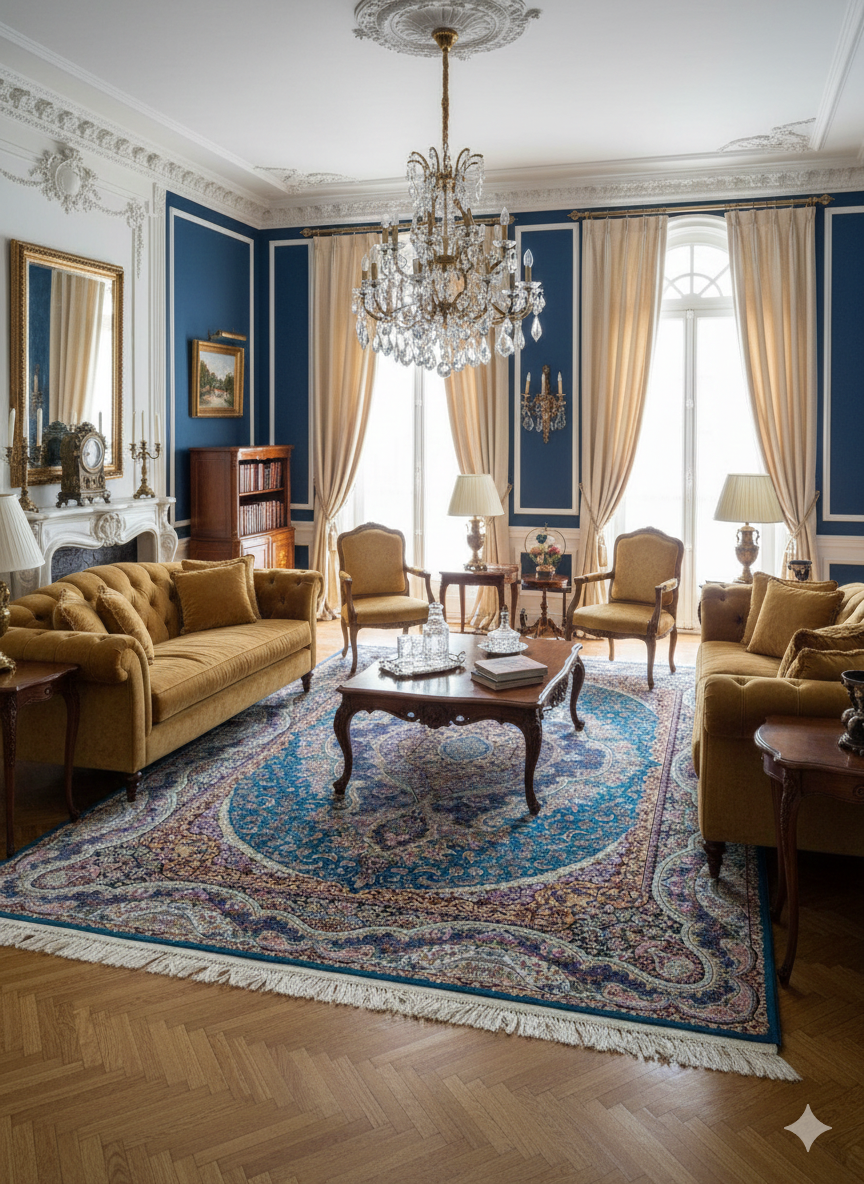 Luxury Iranian Silk Rug - like New