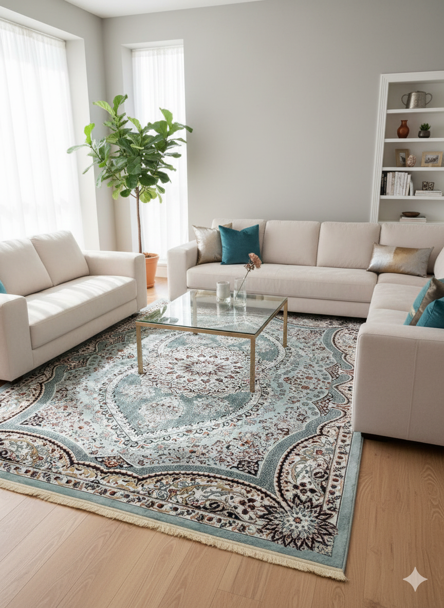 Isfahan Silk Rug – Like New