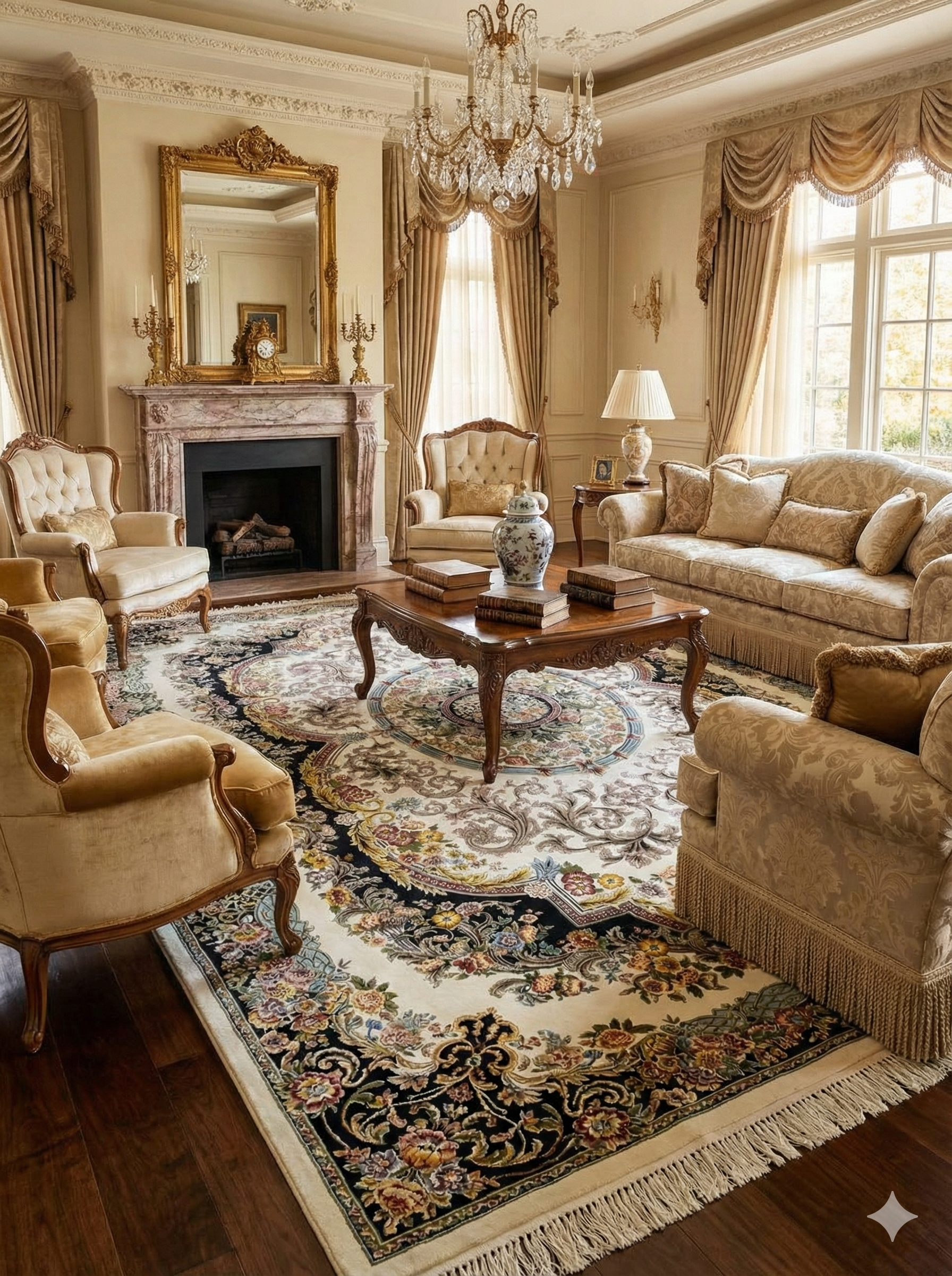 Luxury Persian Silk Rug - like New