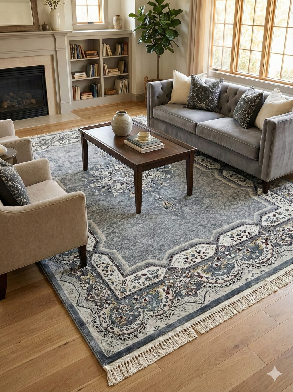 Isfahan Silk Rug – Like New