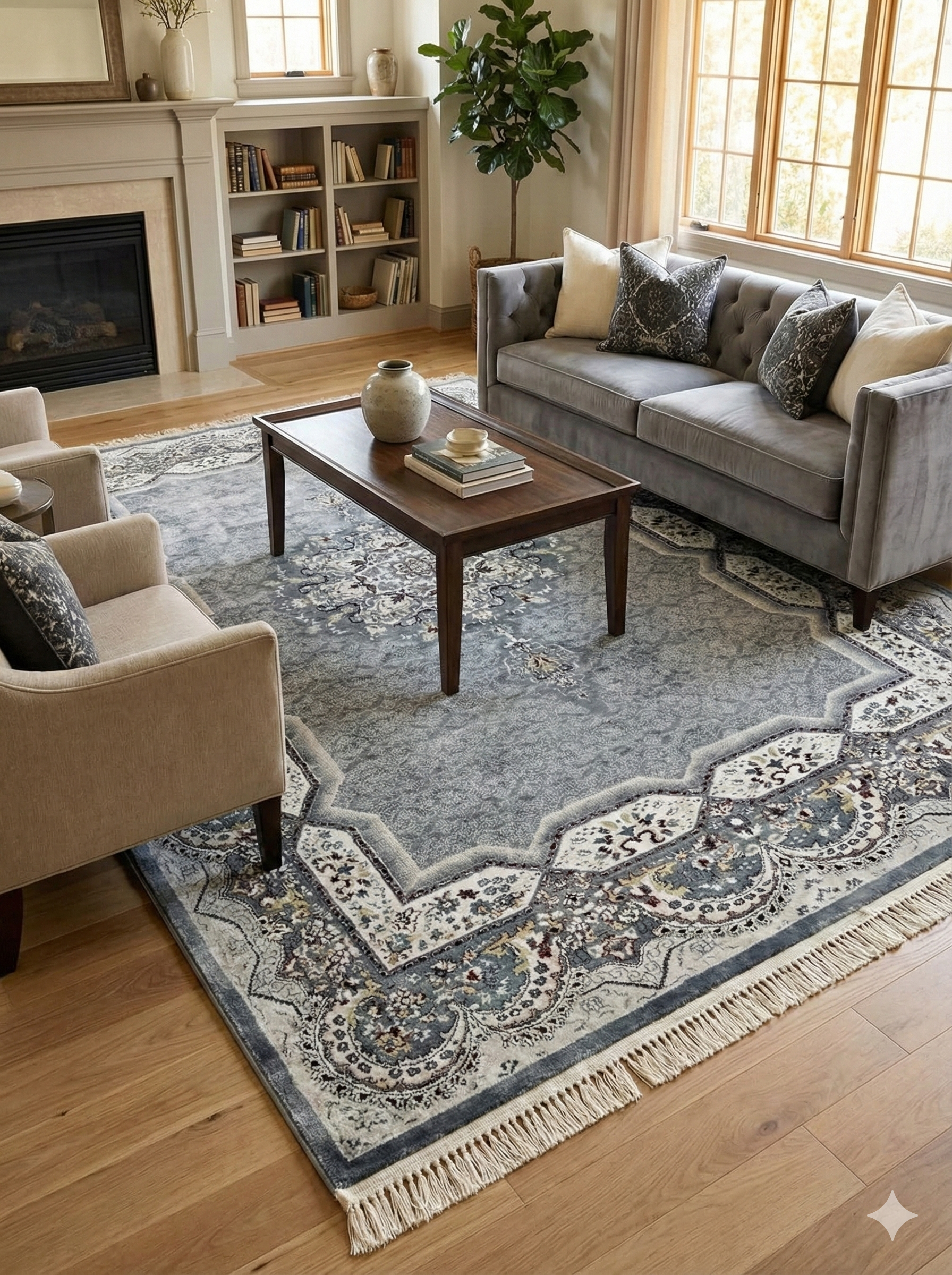 Isfahan Silk Rug – Like New