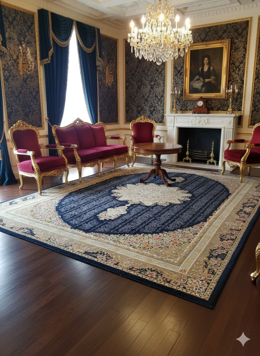 Brand New Iranian Silk Rug - Zero