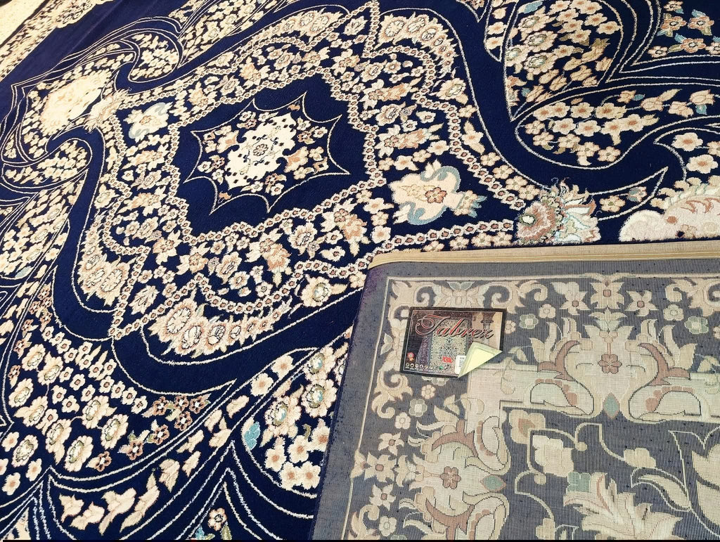 Royal Navy Wool Rug – Extra Thick, Like New