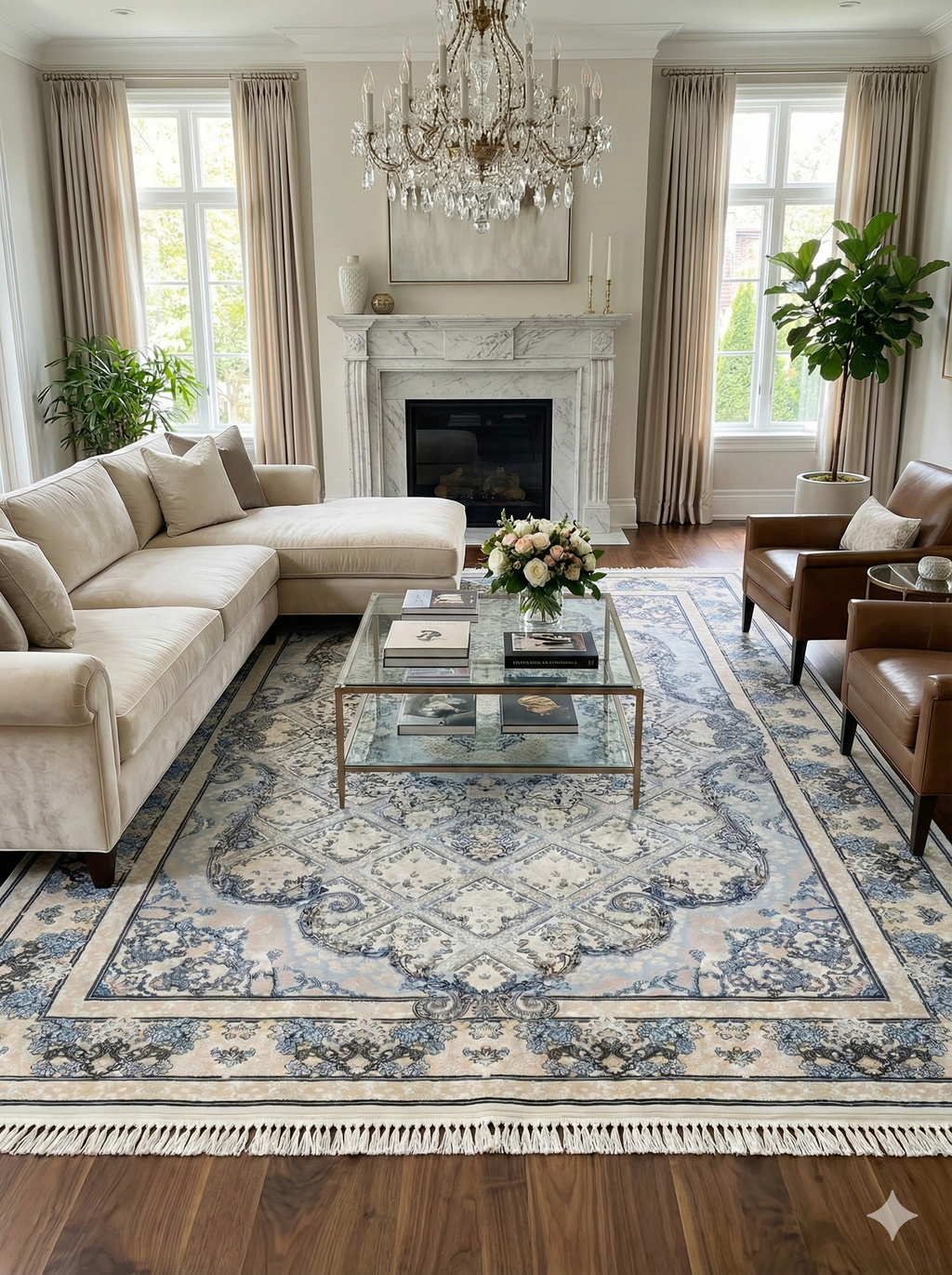 Premium Iranian Silk Rug - like New