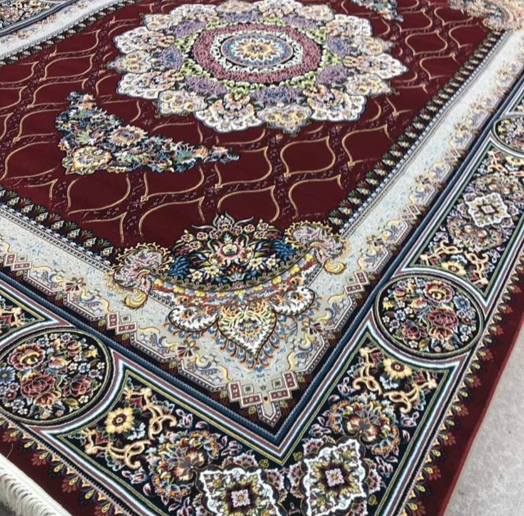 Luxurious Persian-Style Machine-Made Rug- like New