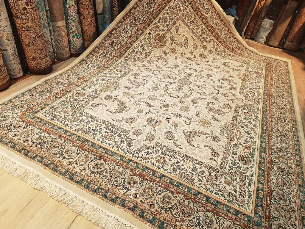 Authentic Persian Silk Rug - like New