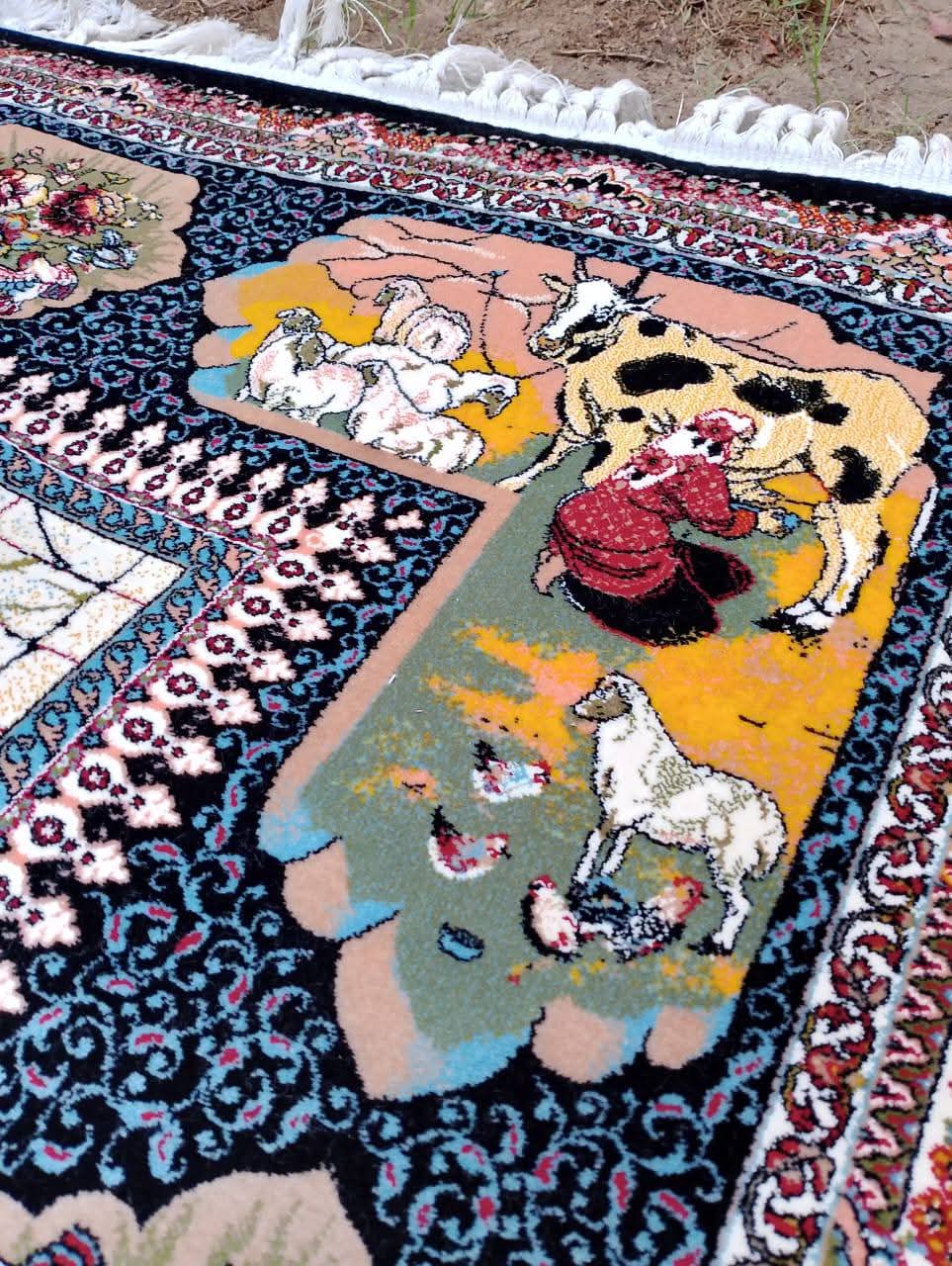 Pre-owned Iranian Pure Silk Rug - like New