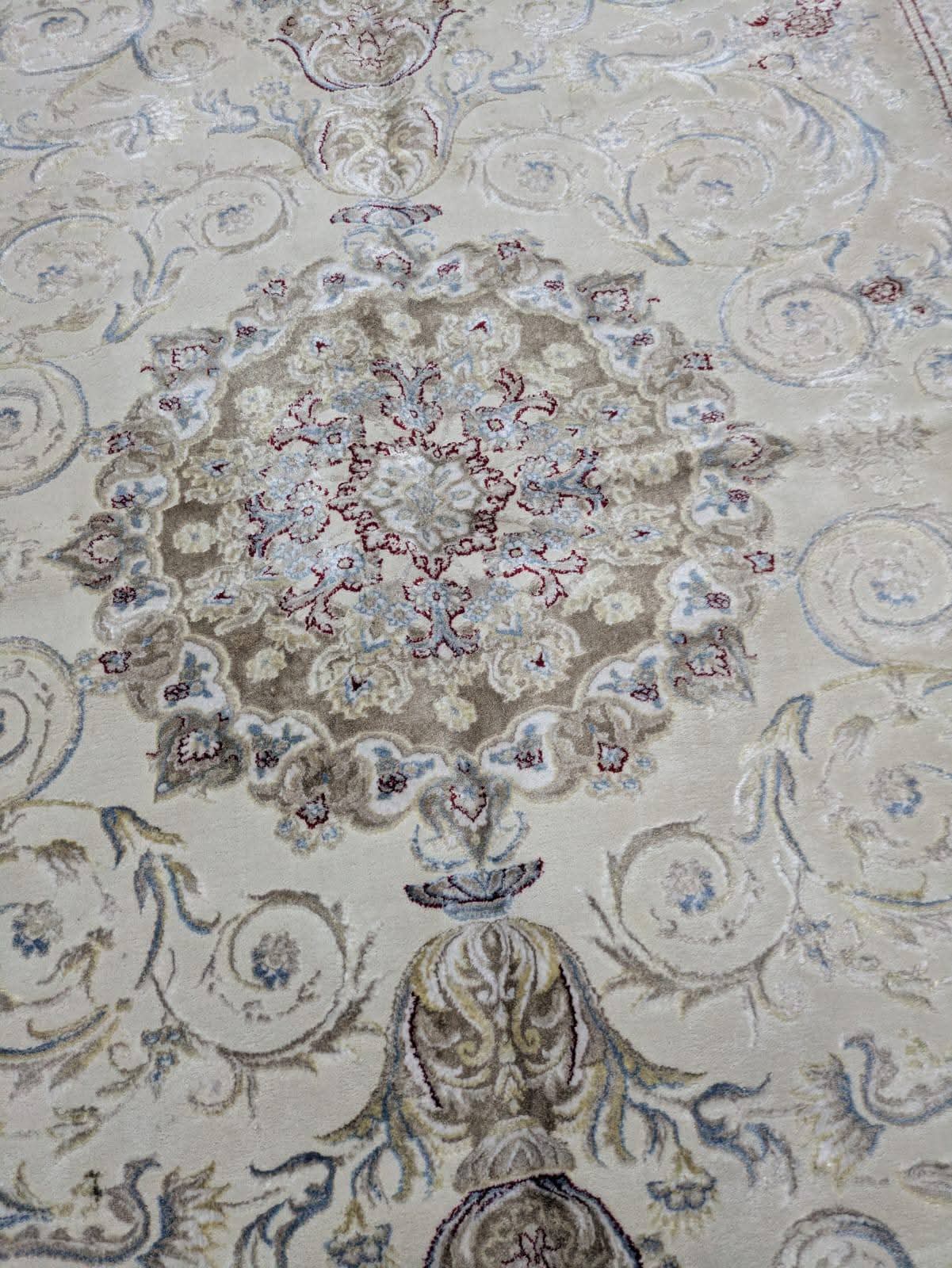 Pre-owned Luxury Iranian Tabriz Silk Rug - like New