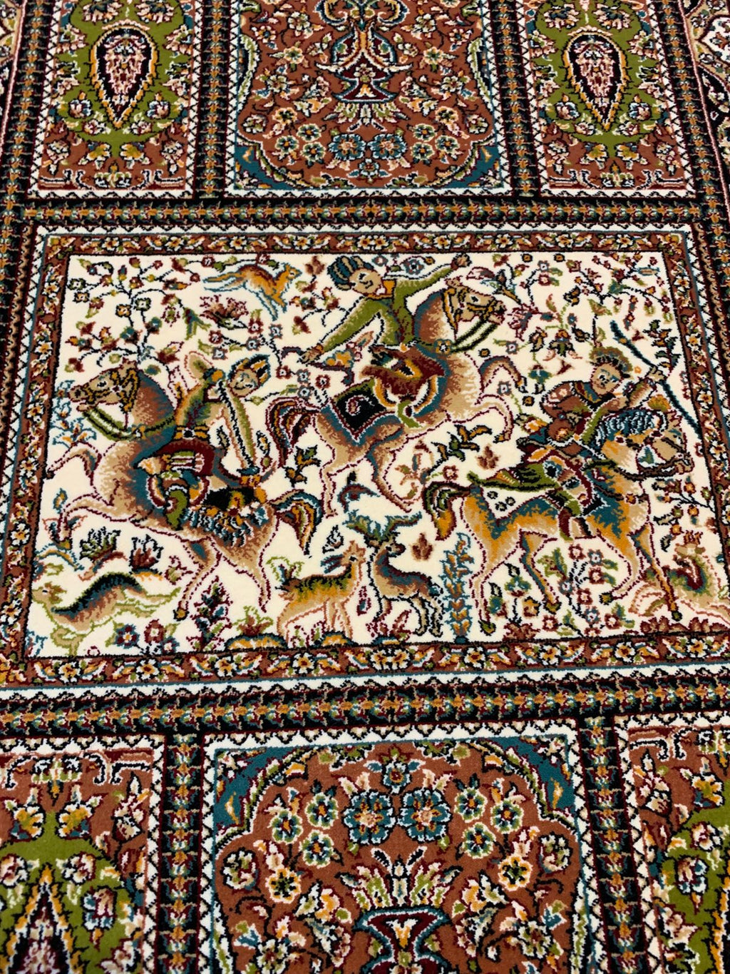 Iranian Wool-on-Silk Rug - like New