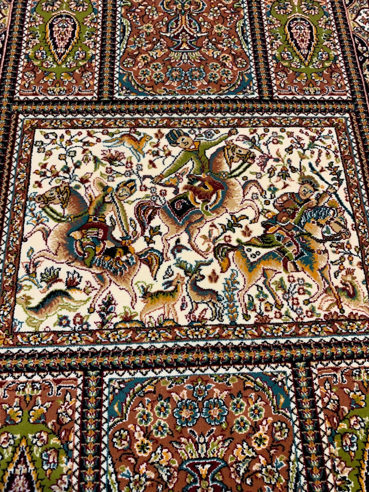 Iranian Wool-on-Silk Rug - like New