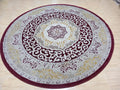 Pre-owned Antique-Style Turkish Chinoiserie Round Rug - Like New