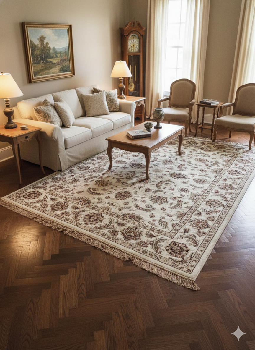 Pre-owned Elegant Iranian Rug - like New