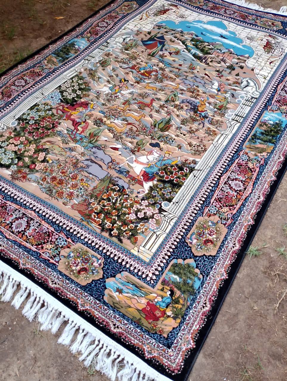 Pre-owned Iranian Pure Silk Rug - like New