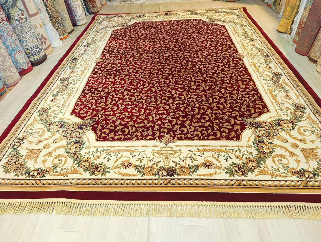 Luxury Royal Antique-Style Wool Rug (pre_Owend) like New